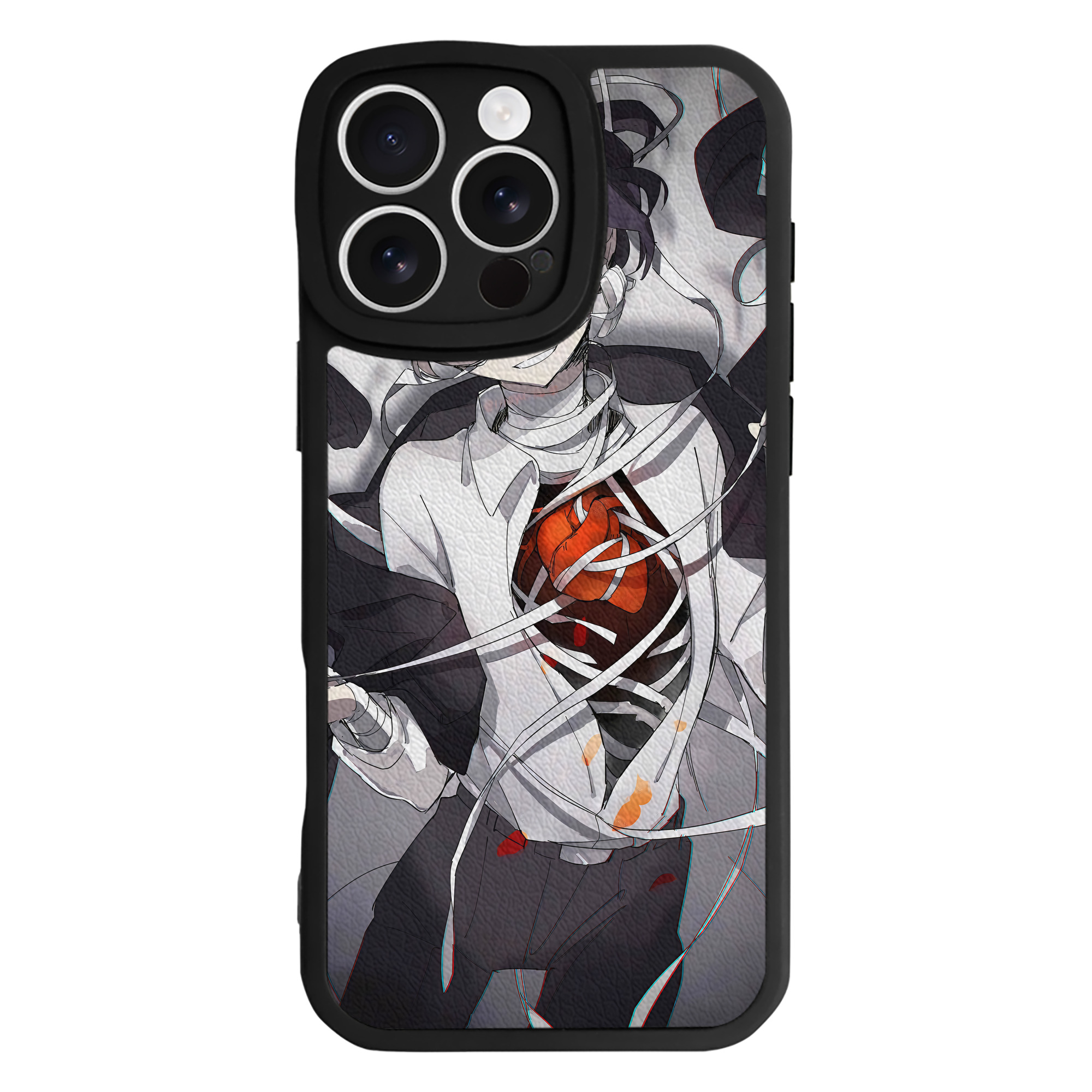 （画像用） 文豪ストレイドッグス Bungo Stray Dogs 【iPhone 16シリーズ対応】シリコンスマホケース（レザー調） 材質：シリコン